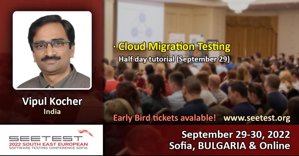 Vipul Kocher returning as a tutorial speaker at SEETEST 2022!