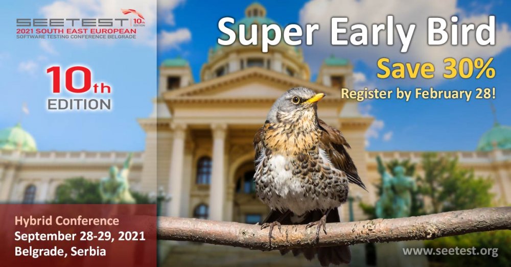 The Super Early Bird campaign for SEETEST 2021 is starting!