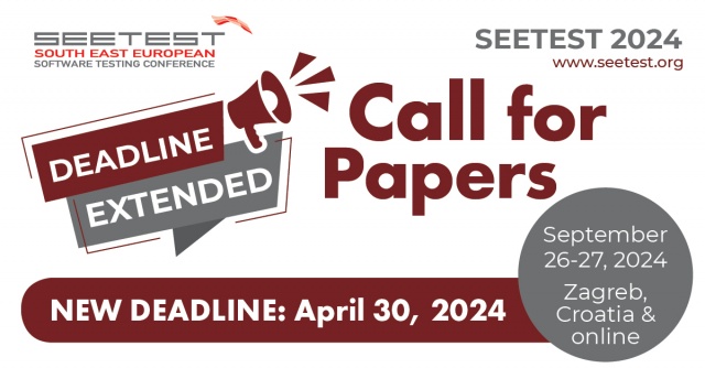 Call for Papers for SEETEST 2024 is now extended until April 30!